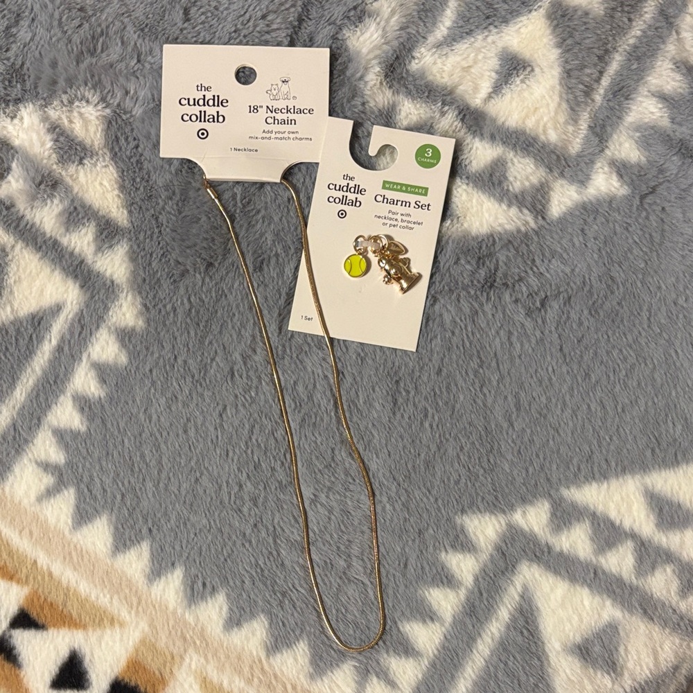 Target Dog Cuddle Collab Necklace and Charm Set